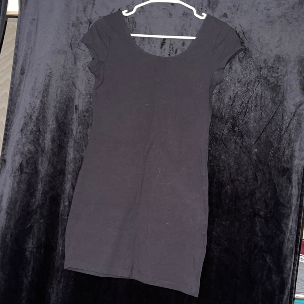 black body con mini dress